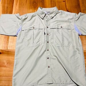 Drake Waterfowl Wingshooter’s Fishing Shirt with StayCool Fabric Size M Sage